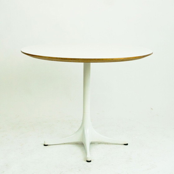 Image 1 of Vintage white pedestal table by George Nelson for Herman Miller, USA 1960