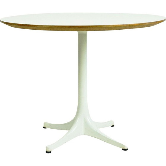 Image 1 of Vintage white pedestal table by George Nelson for Herman Miller, USA 1960
