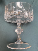 Set 7X Deep Cut Crystal Dessert Or Cocktail Glasses