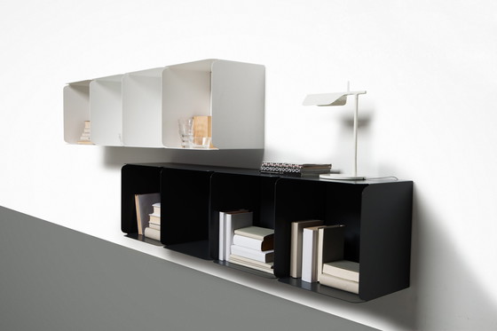 Image 1 of Gray Cabinet 160X40 Cm Design Nendo For Quodes - on legs