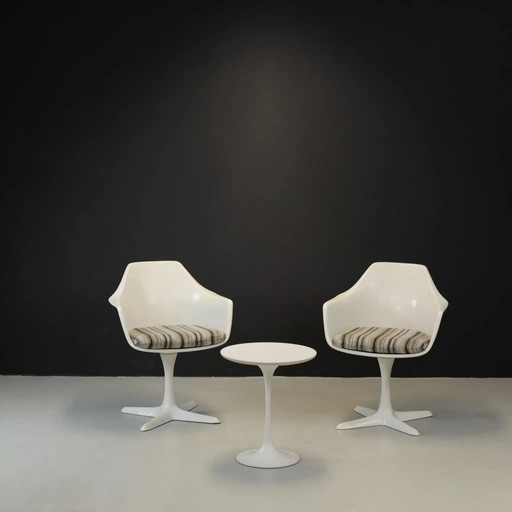 2x Maurice Burke for Arkana tulip chair