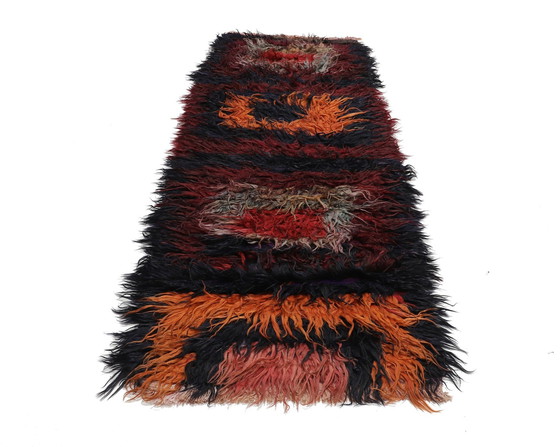 Image 1 of Designer Handwoven Kilim Modern And Plants Nature Color - Kilim - 320 Cm - 95 Cm - Shaggy Kilim