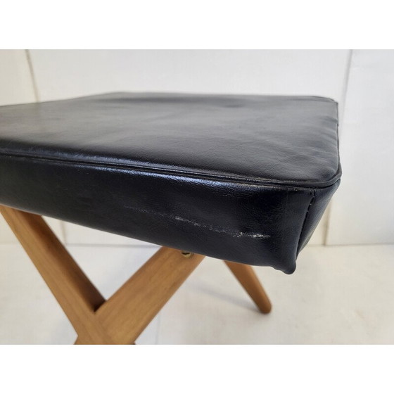 Image 1 of Sgabello vintage scandinavo in teak, 1960