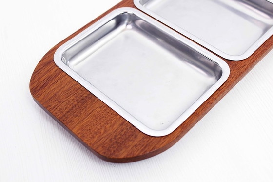 Image 1 of Serving tray with ramekins 