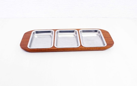 Image 1 of Serving tray with ramekins 