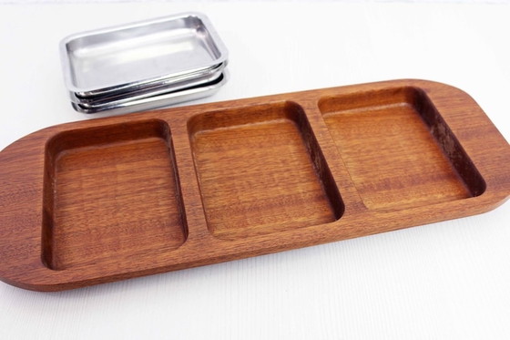 Image 1 of Serving tray with ramekins 