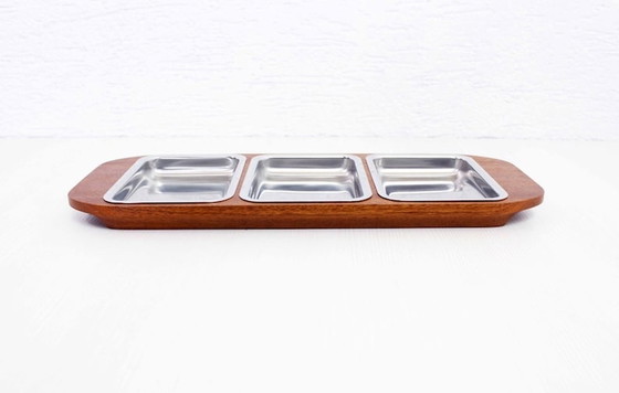 Image 1 of Serving tray with ramekins 