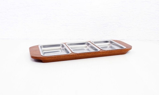 Image 1 of Serving tray with ramekins 