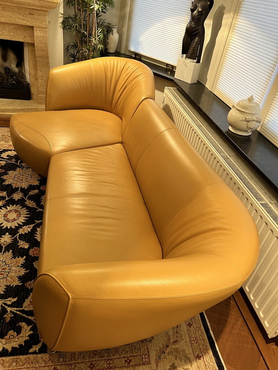 Image 1 of Leolux Pupilla chaise longue sofa in Wapiti leather