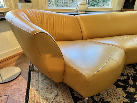 Image 1 of Leolux Pupilla chaise longue sofa in Wapiti leather