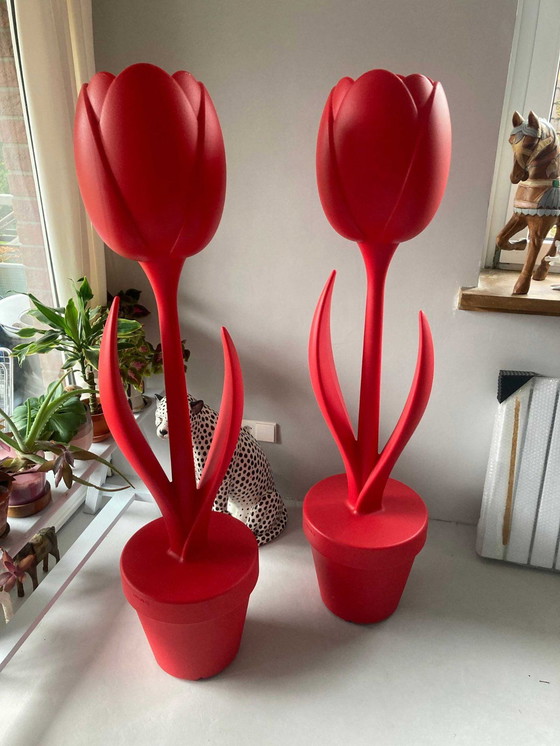 Image 1 of Myyour Tulips Red Tulip XL Red outdoor light sculpture