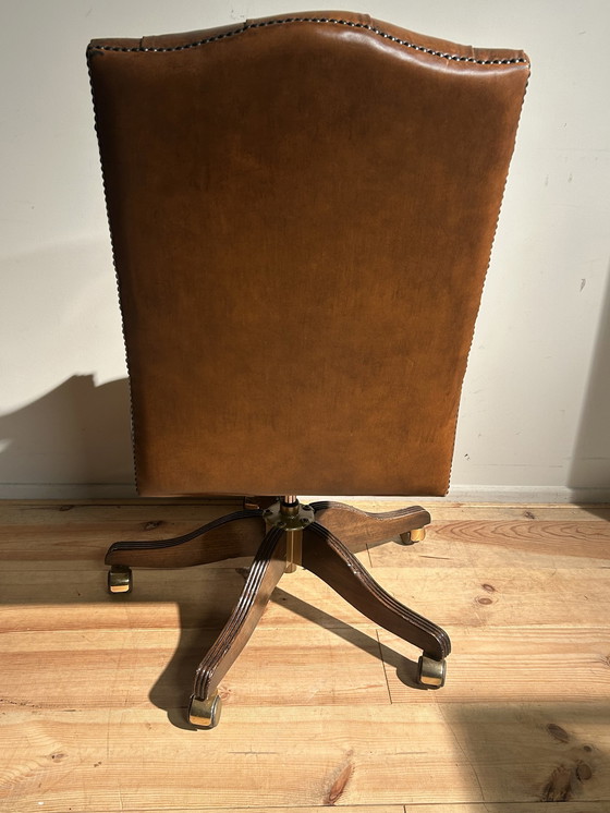 Image 1 of Sedia da ufficio Chesterfield vintage inglese