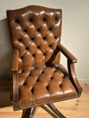 English Vintage Chesterfield Office Chair