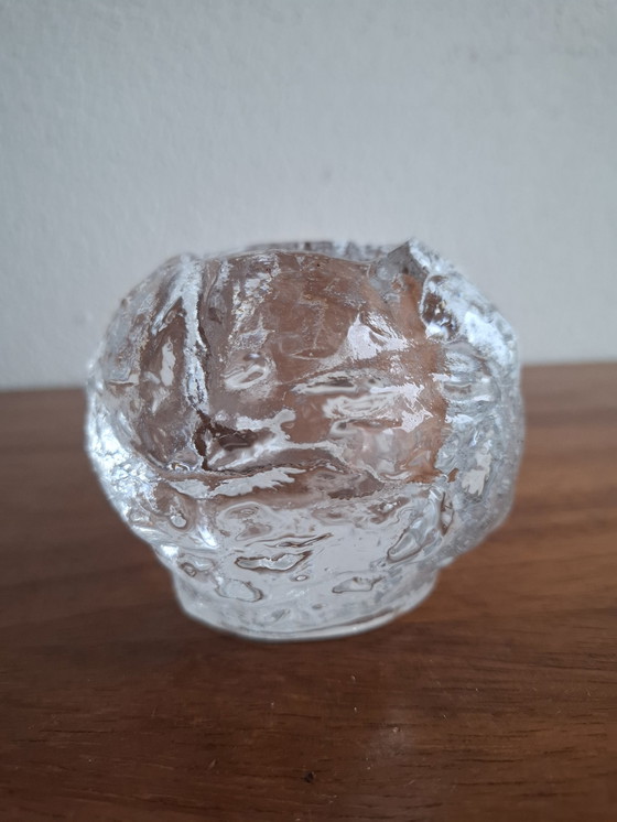 Image 1 of Swedish tea light holder snowball Ann Warff Kosta Boda