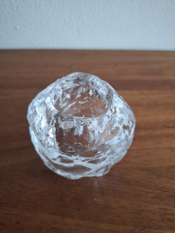 Image 1 of Swedish tea light holder snowball Ann Warff Kosta Boda