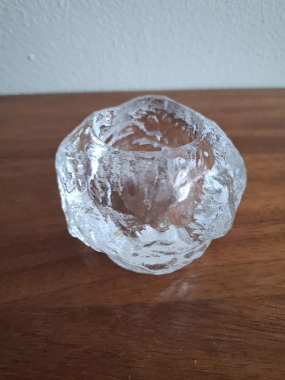 Image 1 of Swedish tea light holder snowball Ann Warff Kosta Boda