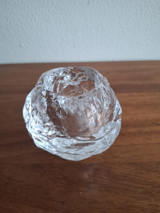 Image 1 of Swedish tea light holder snowball Ann Warff Kosta Boda