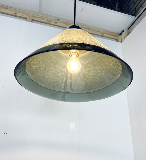 Image 1 of Conical Bubble Glass Pendant Lamp Peill & Putzler