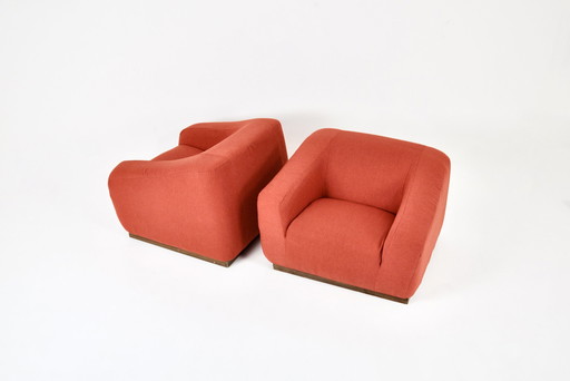 Pair of Italian armchairs, 1970s