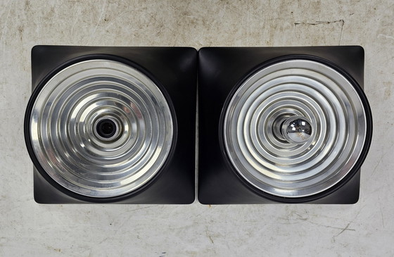 Image 1 of Set of Wall Lights By Studio Nizzoli For Stilnovo Italy 60S