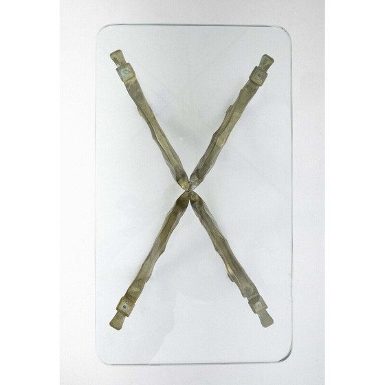 Image 1 of Coppia di tavolini da caffè vintage “Hippocampus” in bronzo di Willy Daro, 1970