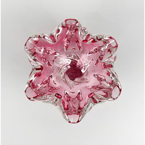 Image 1 of Vintage Art glass bowl by Josef Hospodka for Chribska Glassworks, Czechoslovakia 1960