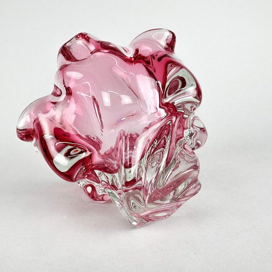 Image 1 of Vintage Art glass bowl by Josef Hospodka for Chribska Glassworks, Czechoslovakia 1960