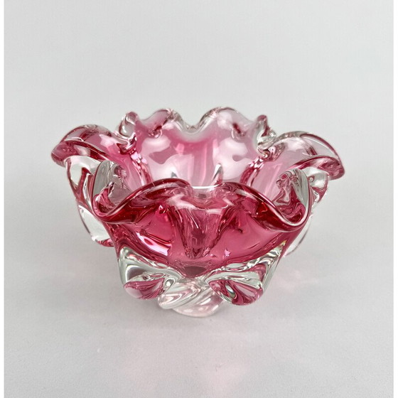 Image 1 of Vintage Art glass bowl by Josef Hospodka for Chribska Glassworks, Czechoslovakia 1960
