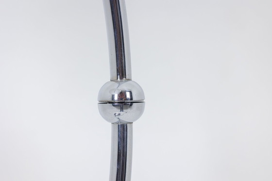 Image 1 of Elio Martinelli. Chrome-plated metal floor lamp. 1970s.