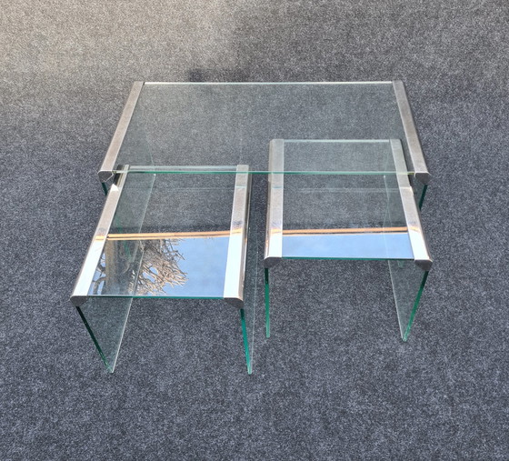 Image 1 of Gallotti & Radice coffee table with side tables T35R