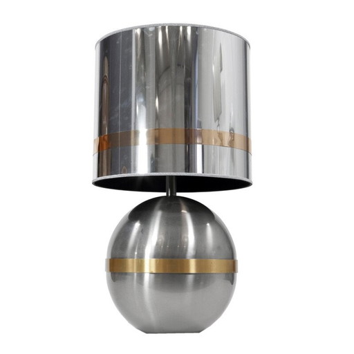 Vintage metal and brass table lamp by Gioffredo Reggiani, 1970