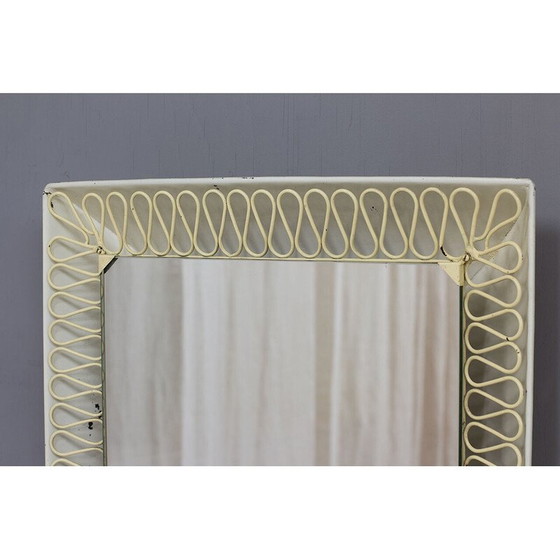 Image 1 of Vintage lacquered metal mirror by Josef Frank, Sweden 1940