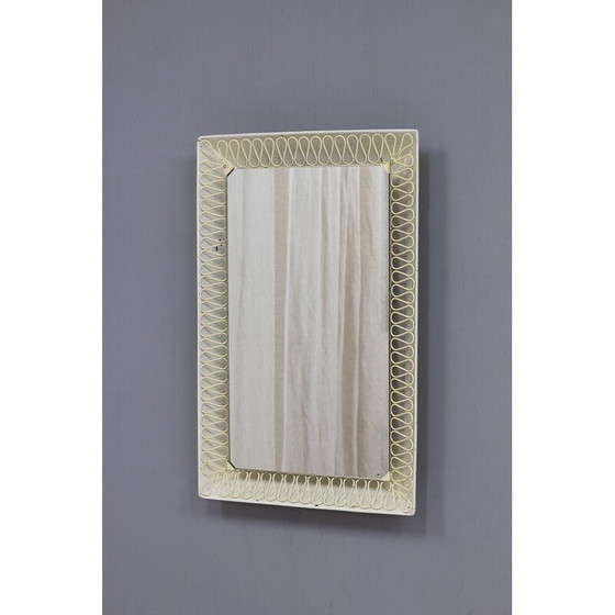 Image 1 of Vintage lacquered metal mirror by Josef Frank, Sweden 1940