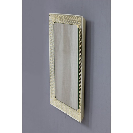 Image 1 of Vintage lacquered metal mirror by Josef Frank, Sweden 1940