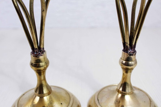 Image 1 of Italian duo of brass candlesticks from the 70s