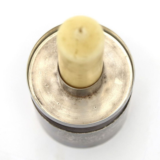 Image 1 of Candeliere vintage in legno placcato argento e plexiglass di Christofle, 1960