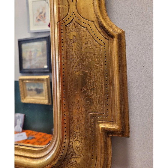 Image 1 of Vintage mirror in carved and gilded wood, Italy