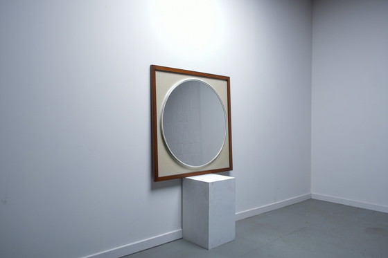 Image 1 of Miroir moderne du milieu du siècle par Alfred Hendrickx, Belgique, années 1960