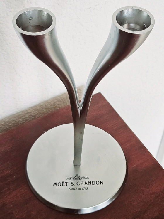 Image 1 of Duo Flütes Moet Et Chandon In Holder