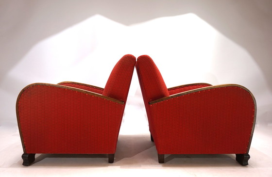 Image 1 of Art Deco Set Of 2 Lounge Chairs, 1930