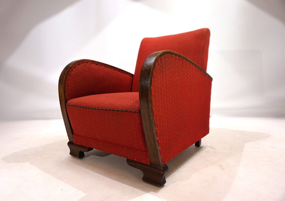 Image 1 of Art Deco Set Of 2 Lounge Chairs, 1930