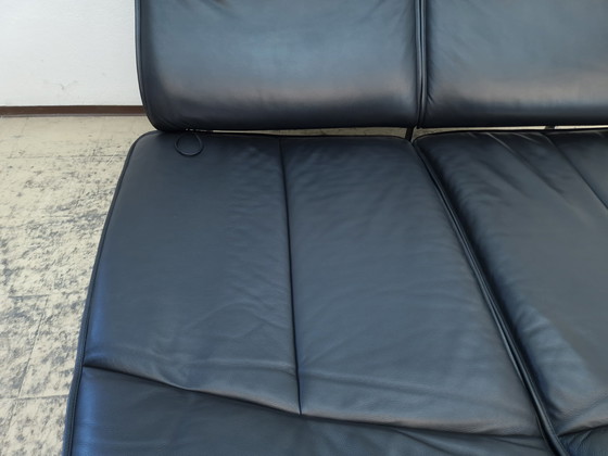 Image 1 of De Sede ds 450 designer sofa leather sofa couch desede function black