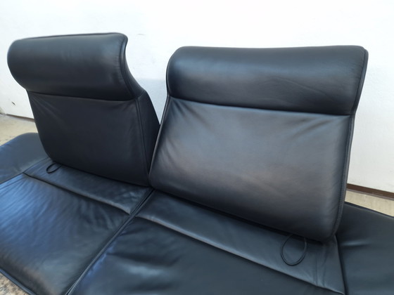 Image 1 of De Sede ds 450 designer sofa leather sofa couch desede function black