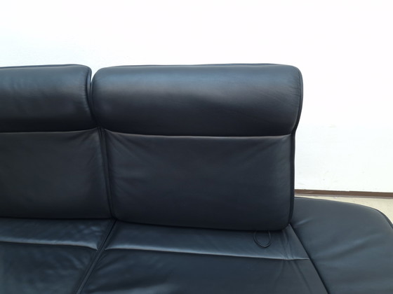 Image 1 of De Sede ds 450 designer sofa leather sofa couch desede function black