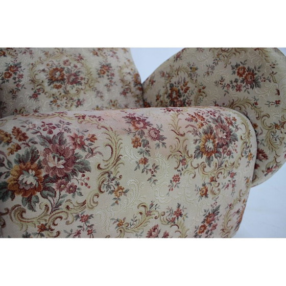 Image 1 of Vintage rocking chair with upholstery, Czechoslovakia 1960s