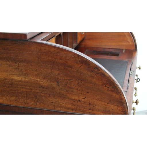 Vintage mahogany drum desk