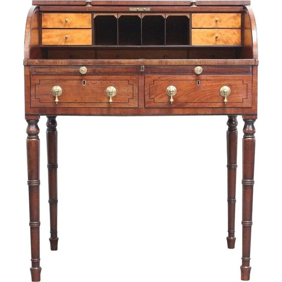 Image 1 of Vintage mahogany drum desk