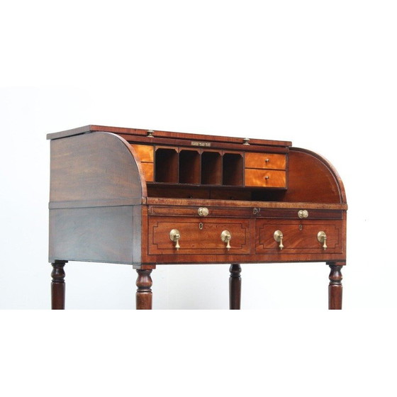 Image 1 of Vintage mahogany drum desk