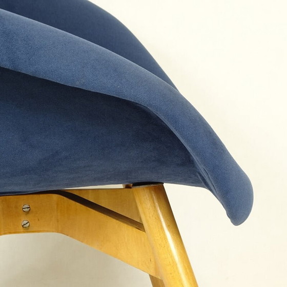 Image 1 of Czech blue Easy Chair by Miroslav Navratil - 1960s