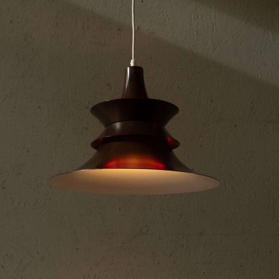 Image 1 of Lampada a sospensione di design danese dell'era spaziale, lampada a sospensione danese vintage degli anni '60